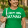 Morsom t-skjorte Beste mamma i verden med teksten VERDENS BESTE MAMMA