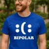 Morsom t-skjorte Bipolar med trykket BIPOLAR på fronten