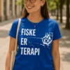 Morsom t-skjorte Fiske er terapi med teksten FISKE ER TERAPI