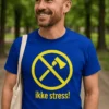 Morsom t-skjorte Ikke stress med trykket ikke stress! på myk bomulls-t-skjorte