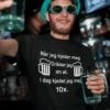 Morsom t-skjorte Kjedet meg med øl med humoristisk ølmotiv som gaveidé
