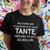 Morsom t-skjorte Kul tante med humoristisk tante-design og trykt slogan