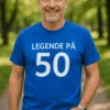 Morsom t-skjorte Legende på 50 med teksten LEGENDE PÅ 50