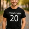 Morsom t-skjorte Legende ved 20 med teksten LEGENDE VED 20