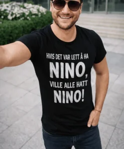Morsom t-skjorte Lett å ha med navn som gave med humoristisk design