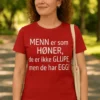 Morsom t-skjorte Menn som høner med humoristisk trykk for gave