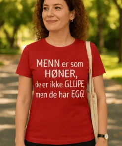 Morsom t-skjorte Menn som høner med humoristisk trykk for gave