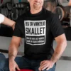 Morsom t-skjorte Skallet uten dårlig hårdag med teksten JEG ER VIRKELIG SKALLET MEN JEG HAR I DET MINSTE ALDRI EN DÅRLIG HÅRDAG