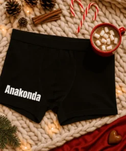 Morsomme boksershorts Anakonda med humoristisk design som gave