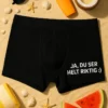 Morsomme boksershorts Ja du ser riktig gave med humoristisk design
