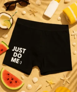 Morsomme boksershorts med teksten JUST DO ME:) + som gaveidé